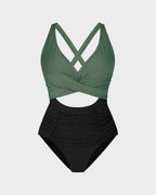One Piece Swimsuits Push Up Tummy Control Bathing Suits