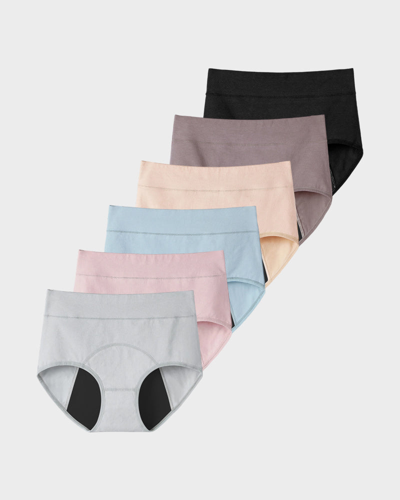 360° Leak-Proof High-Waist Period Underwear (6 Pack) Main image