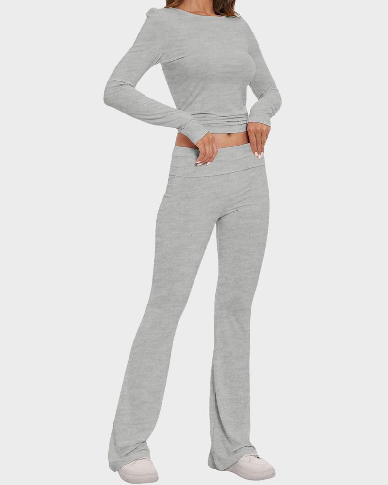 Long Sleeve Cotton Jersey Lounge Set Main image