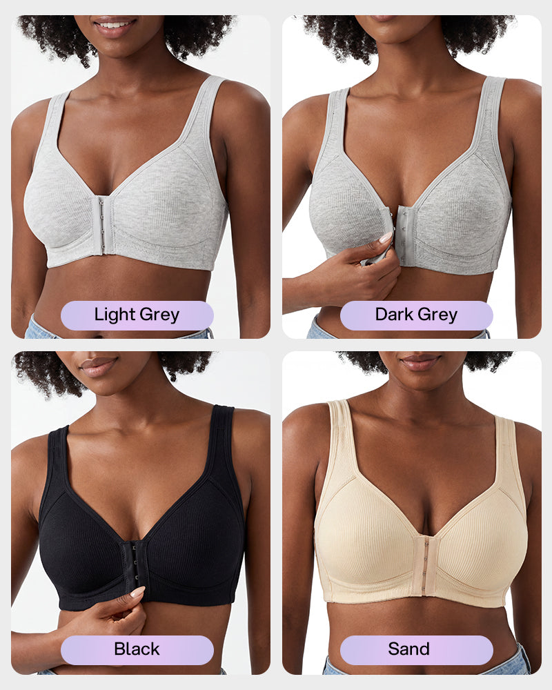 Easy-On Front Closure Wireless Support Bra Secondary image