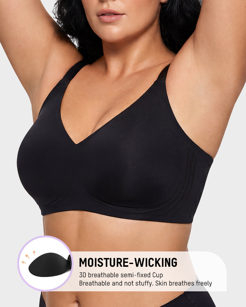 Seamless Soft Comfort Jelly Strip Wireless Bra Secondary image