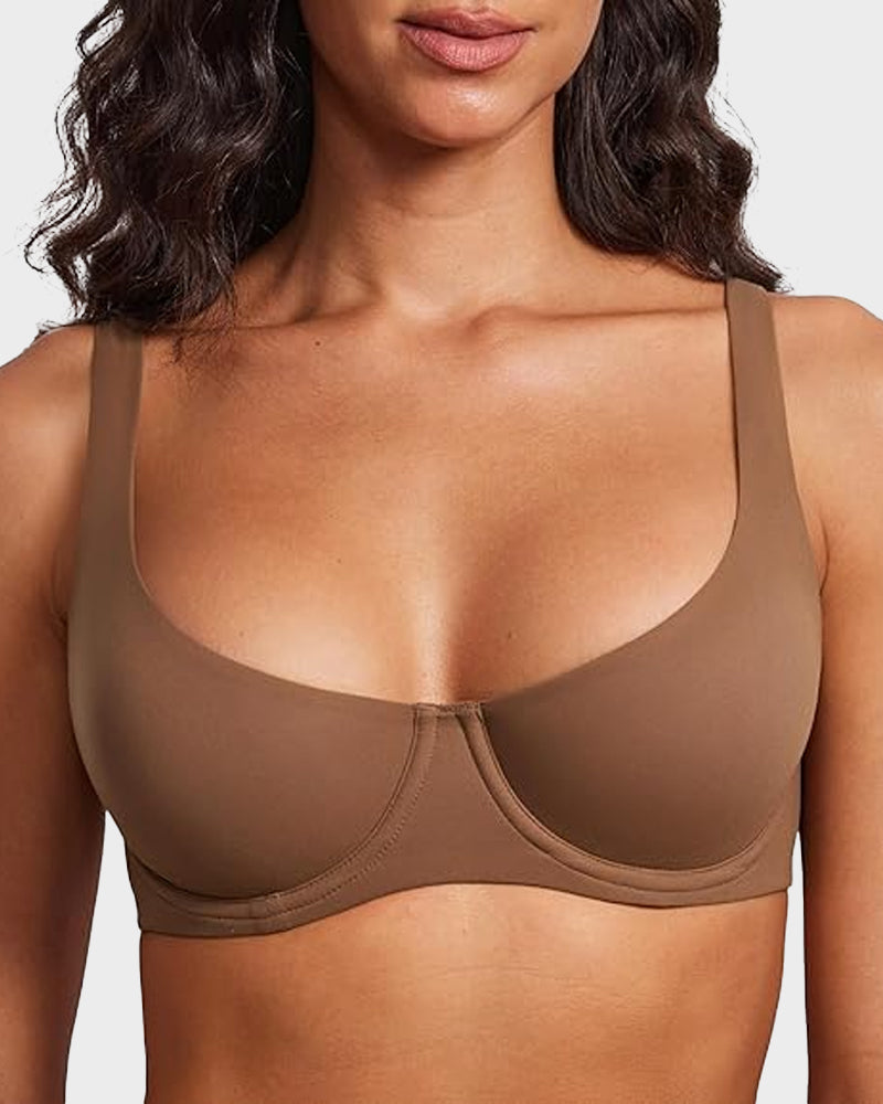 Seamless Unlined Underwire Balconette Bra Main image