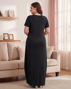 Slimming Maxi Lounge Dress with Pockets