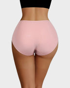 Soft Cotton Heart Print High-Waist Panties (6 Pack)